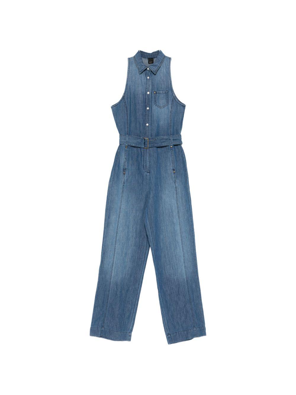 Jumpsuit in denim con cintura 106399A33J PJL PINKO 