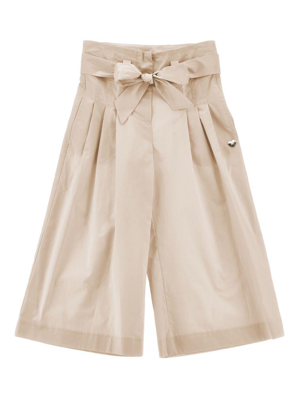 Pantaloni palazzo con cintura da annodare 17G4037116 0003 MONNALISA KIDS 