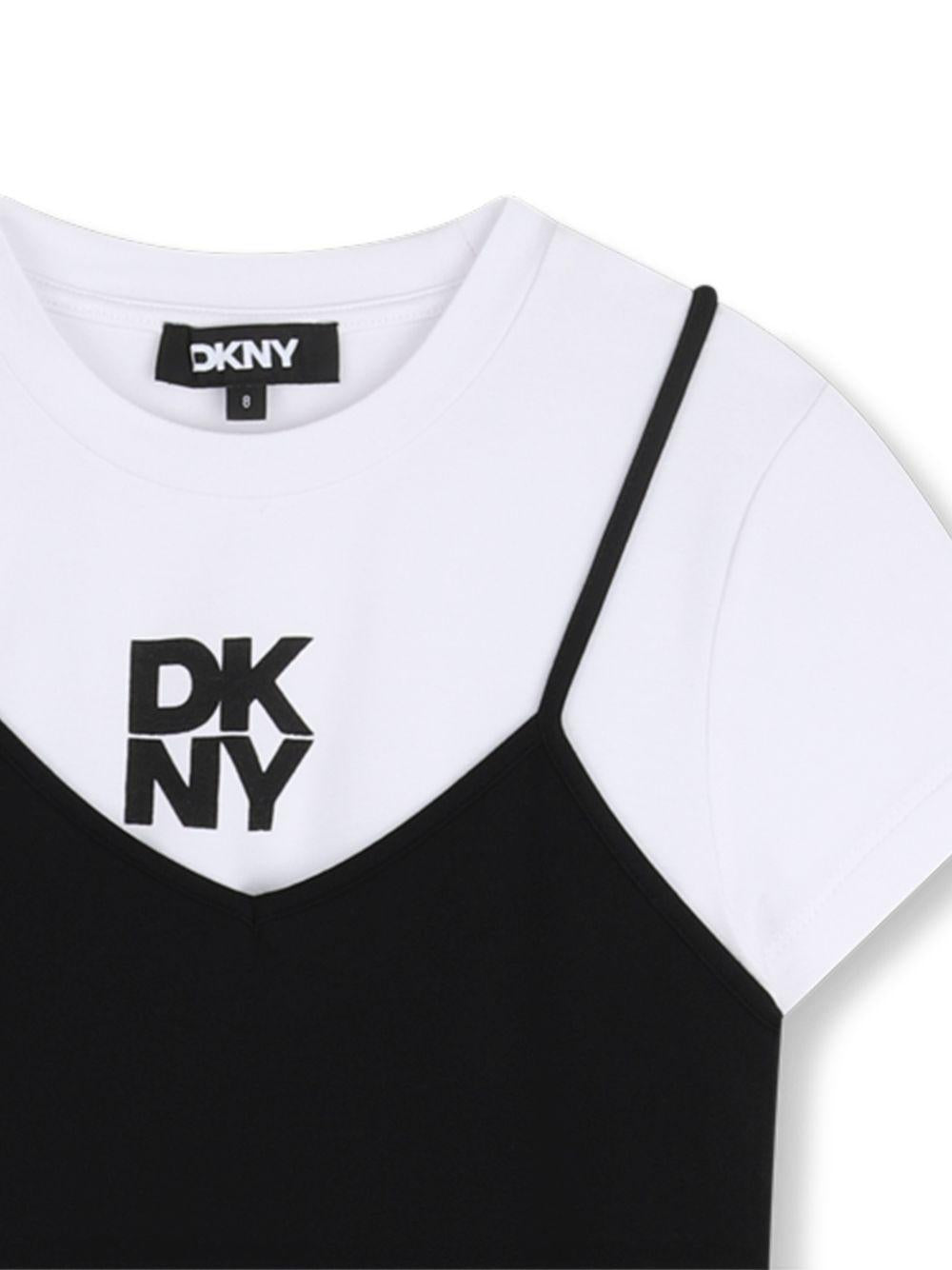 Abito 2-in-1 con t-shirt D62599 09B DKNY KIDS 