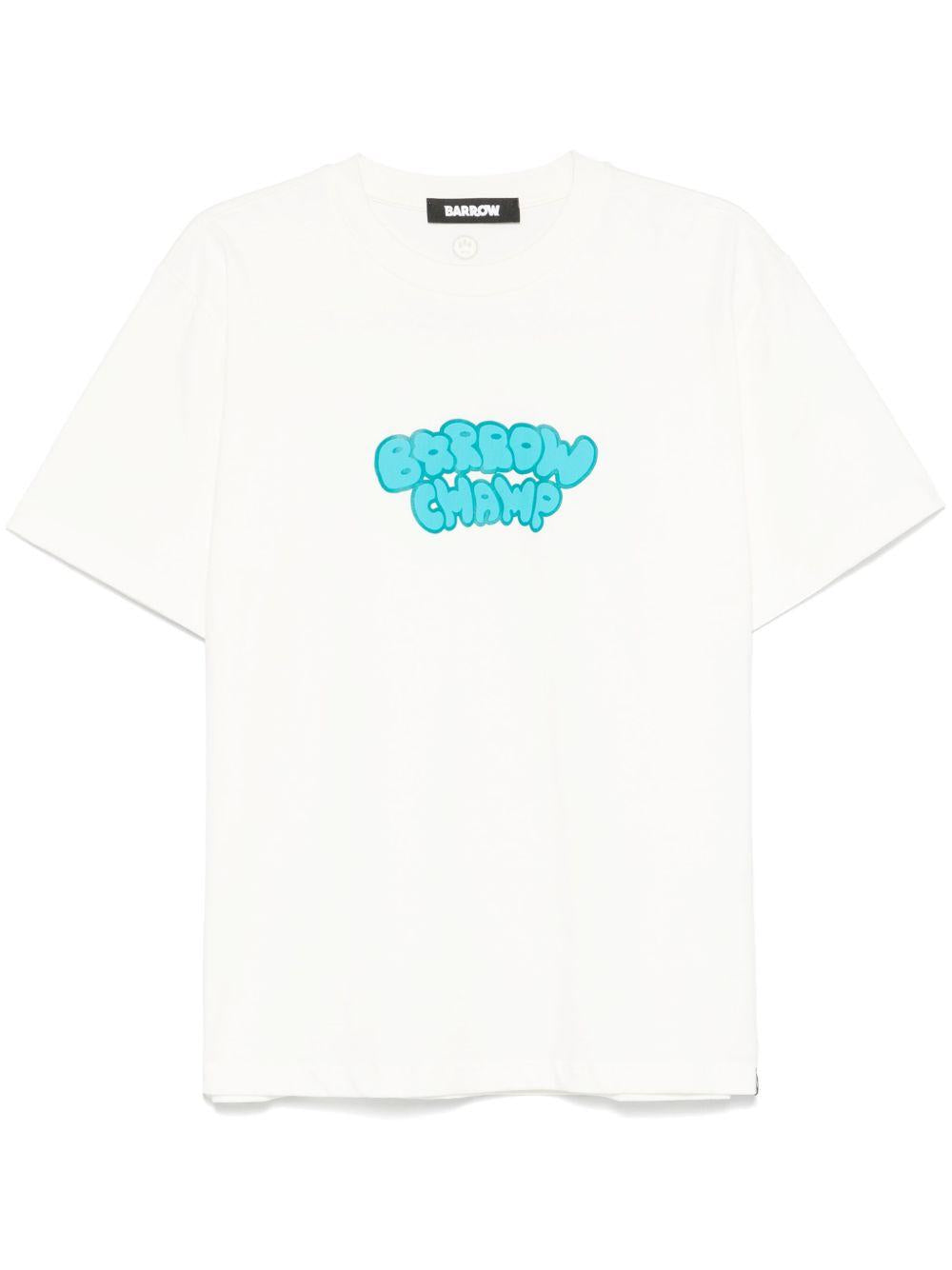T-shirt bianca Barrow Champ