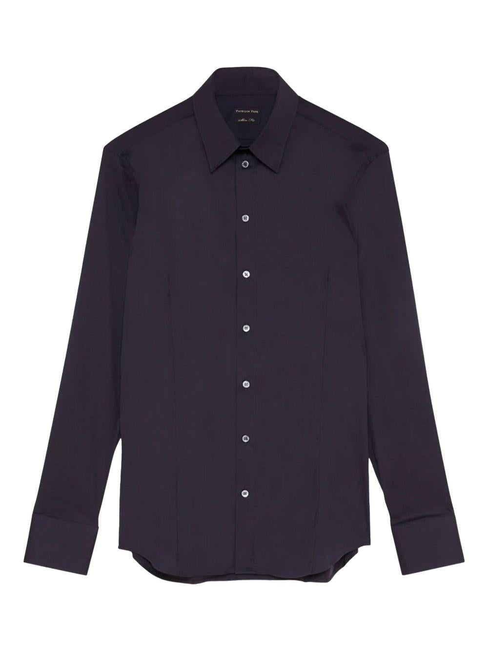 Camicia blu collo classico