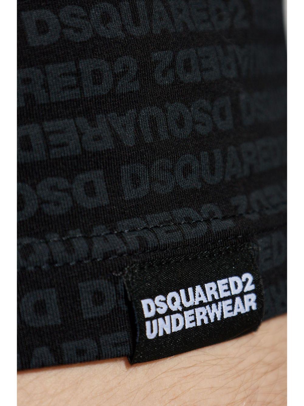 Set nero logo all-over (2pz) D9H135510 001 DSQUARED 