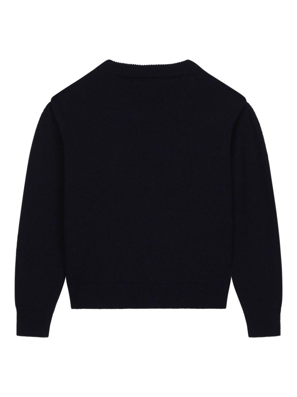 Maglione blu notte D&G is forever lana