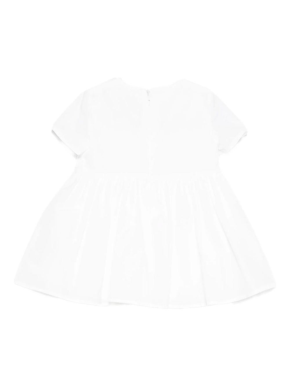 Abito in tafetà panna chiaro con fiocco noenata ENAB0550TV033 0000 ELISABETTA FRANCHI KIDS 