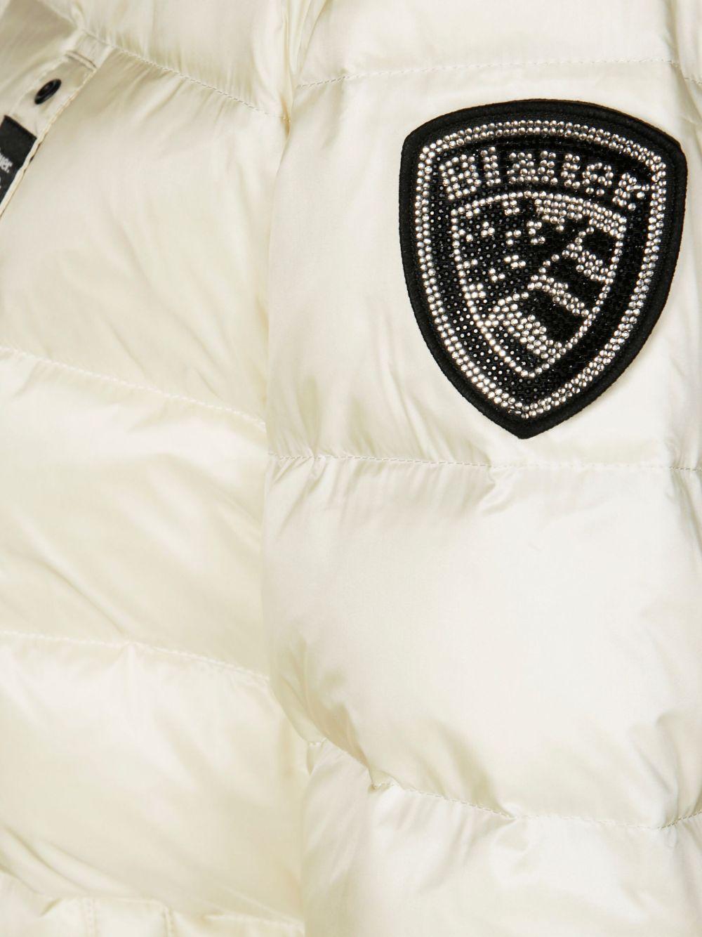 Piumino Arcadia con cappuccio panna 25WBLDC03099006047 907GG BLAUER 