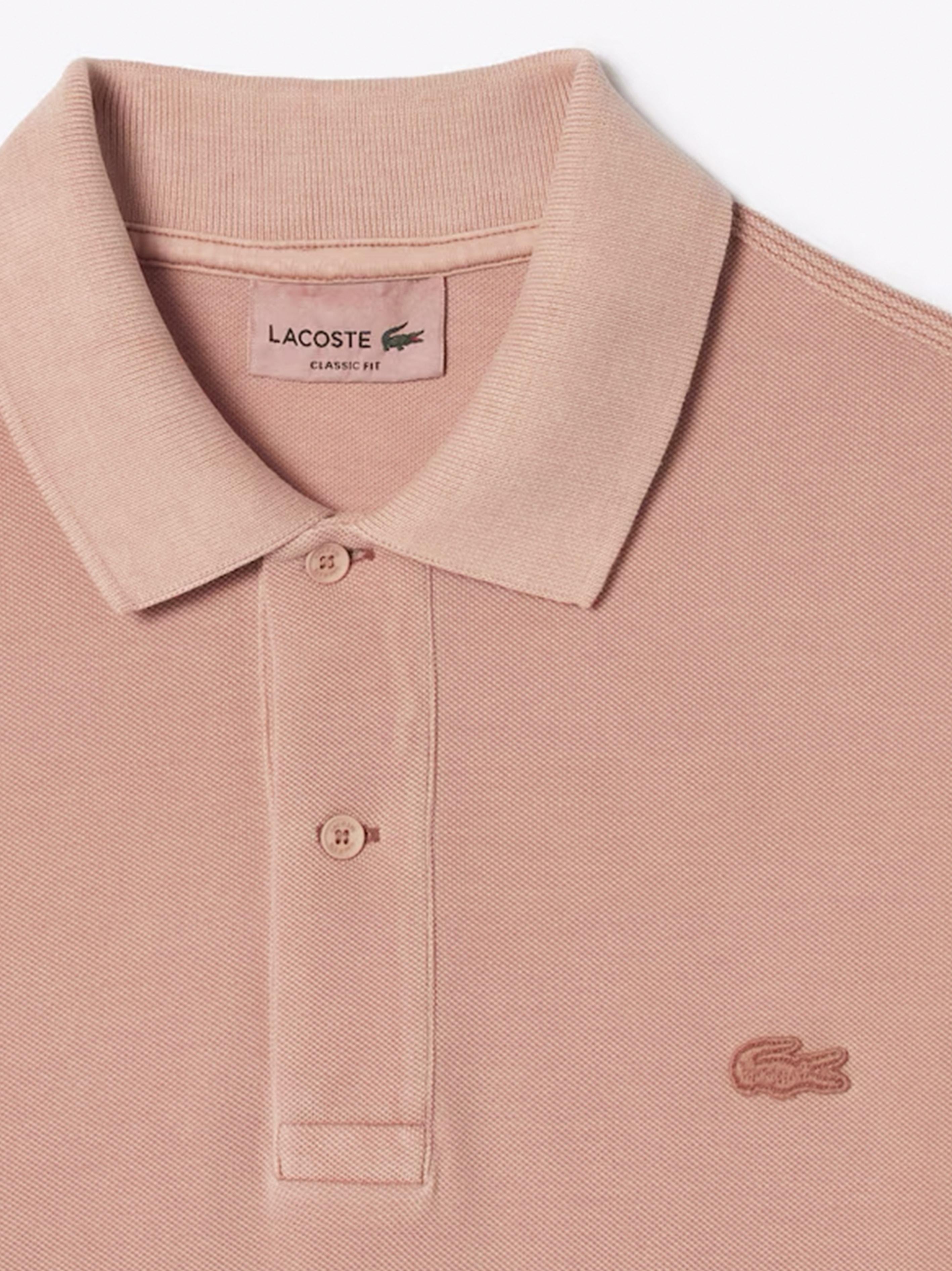 <BR/>Polo logo ricamo tono su tono rosa <BR/> PH3450 K86 LACOSTE 