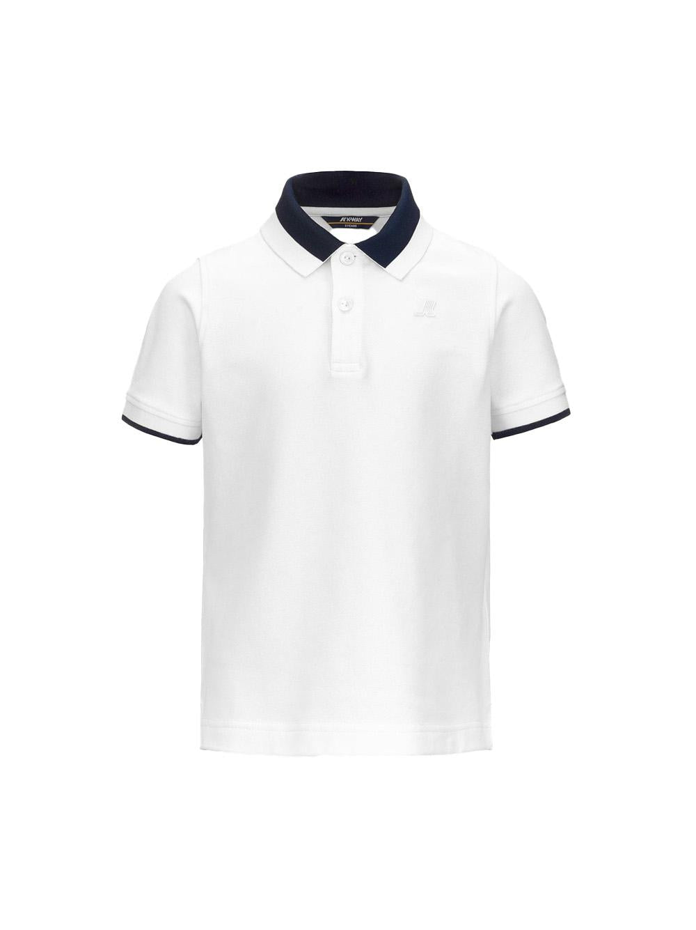 Polo p.ventoux pique bianca K6126PW 001 K-WAY KIDS 