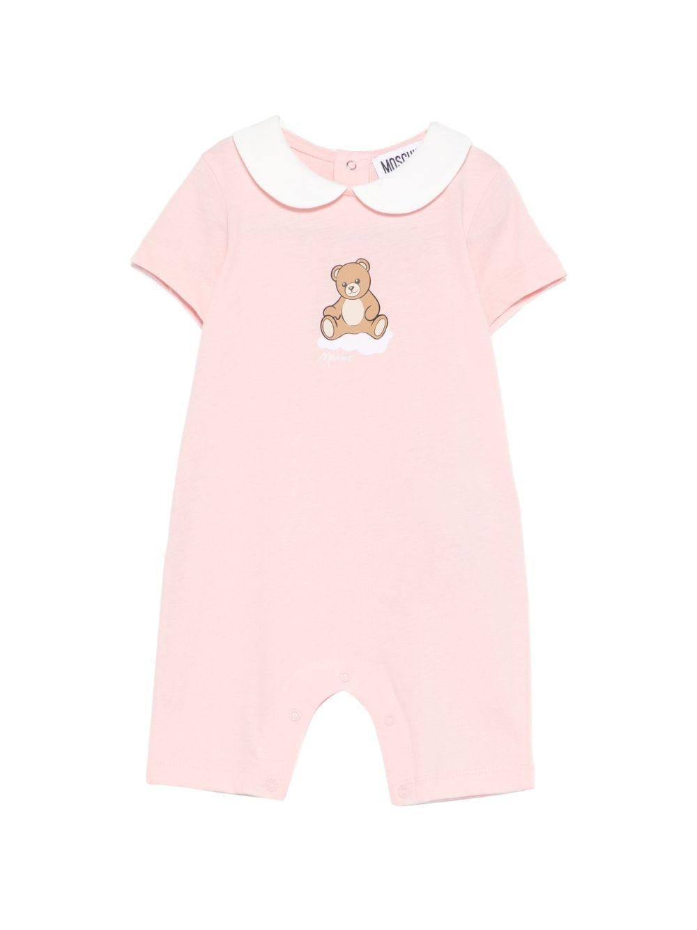 Tutina cipria con colletto MUT04NLAA03 50209 MOSCHINO KIDS 