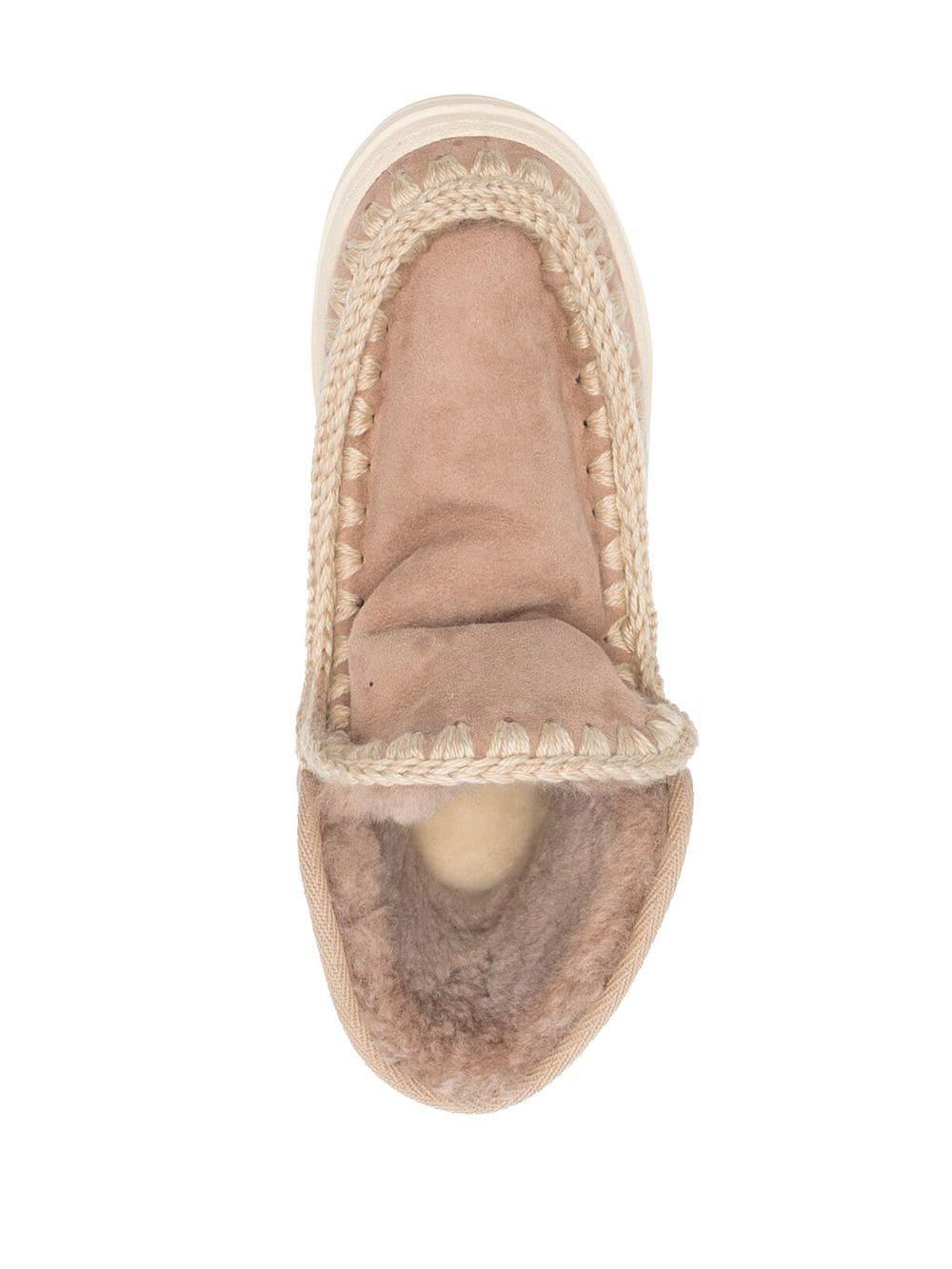 Sneaker Eskimo bold logo glitter cammello