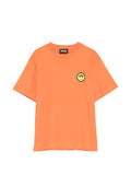 T-shirt in cotone con smiley patch