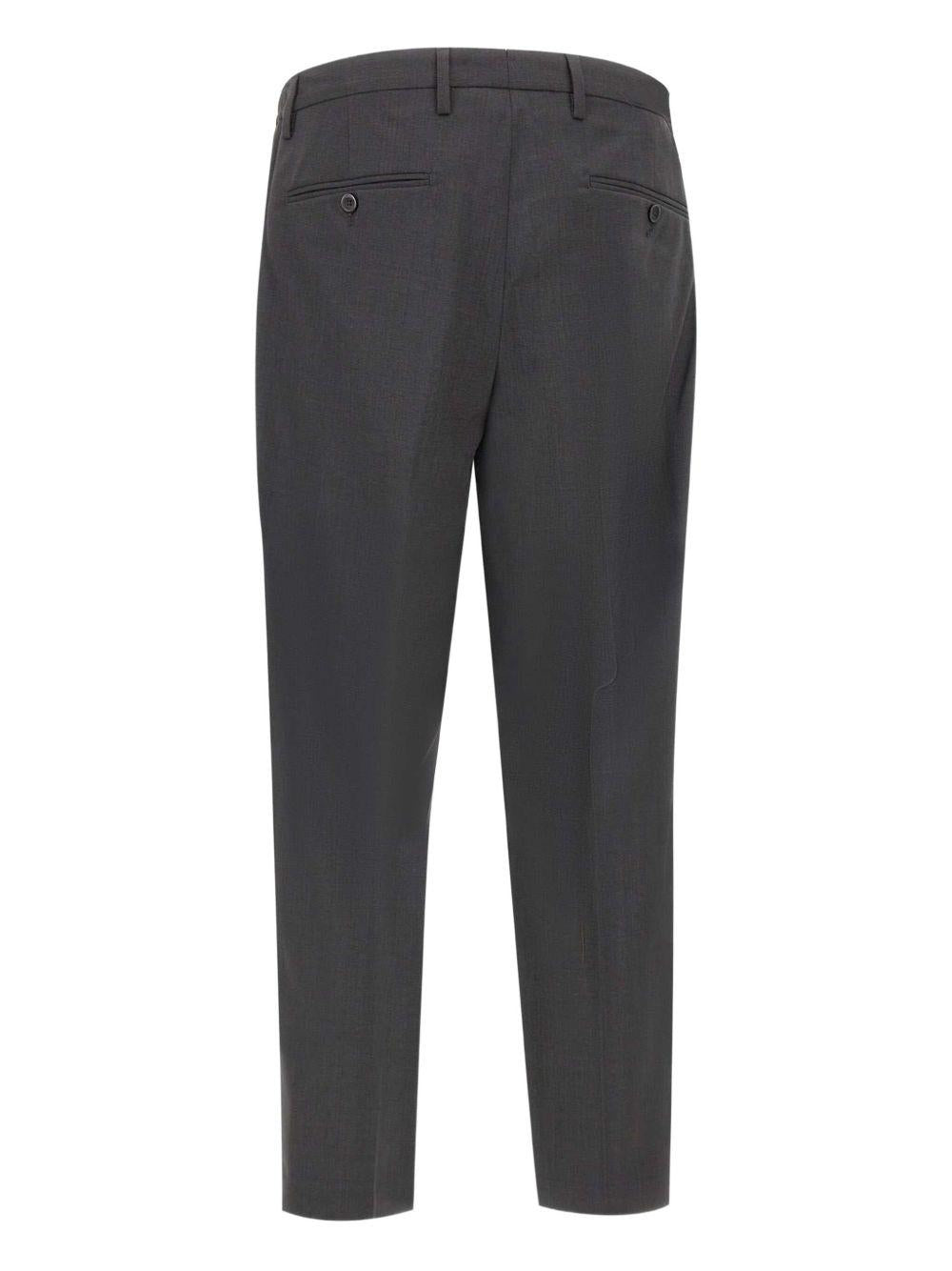 Pantaloni Grigi Sartoriali con Pieghe PORTOBELLOS400100 00080 BRIGLIA 