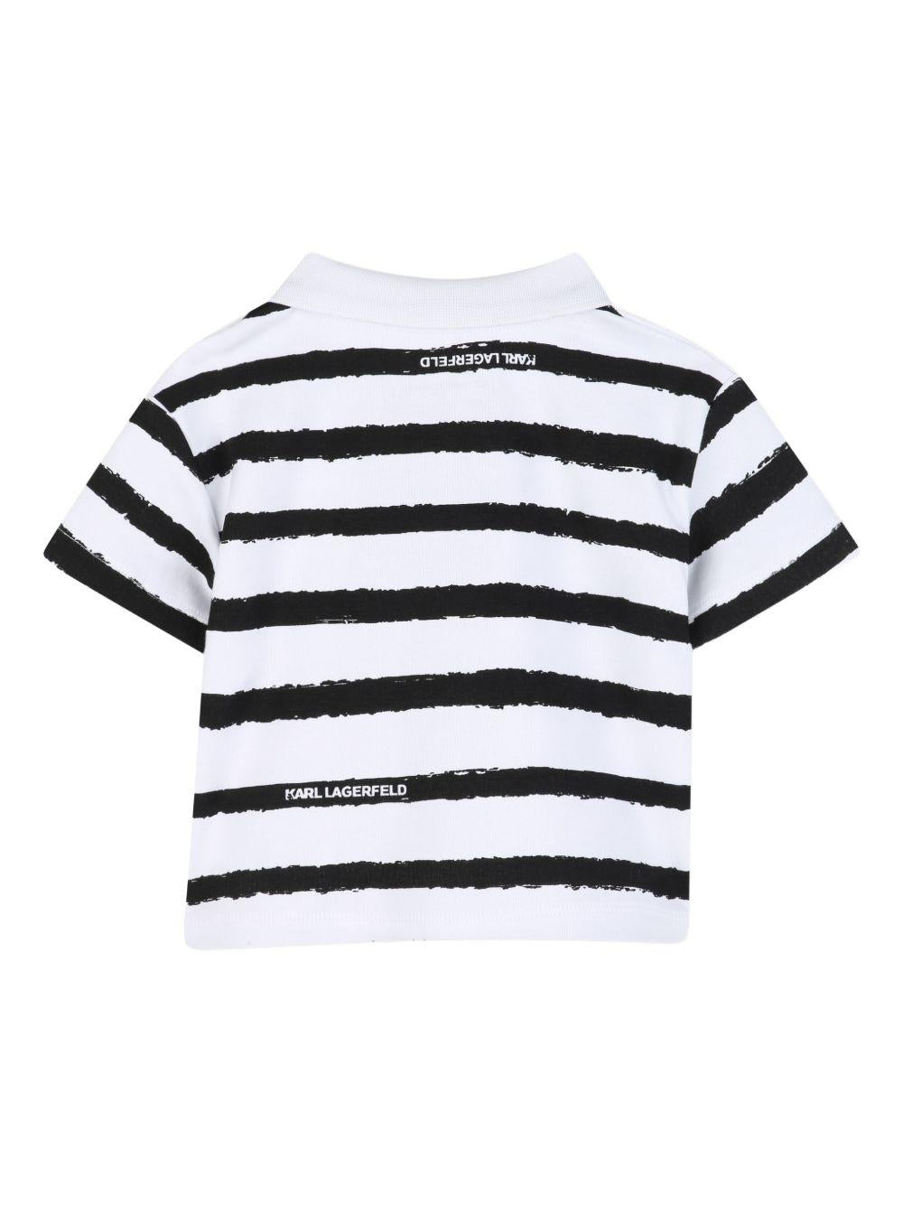 Completo polo a righe con bermuda Z31068 10P KARL LAGERFELD KIDS 