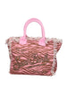 Borsa vanity rosa fantasia zebrata