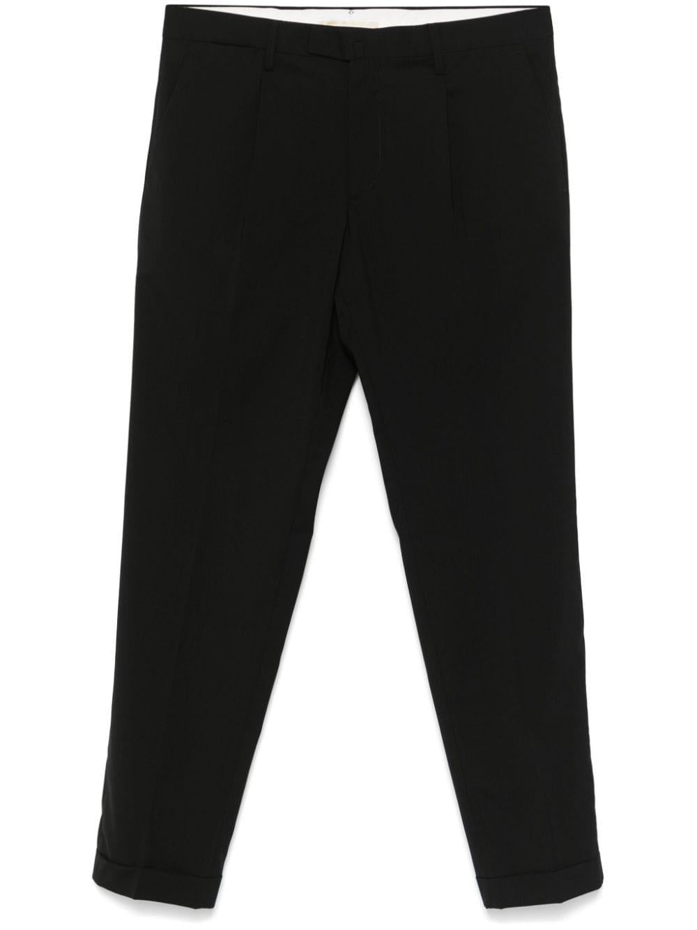 Pantalone nero gamba affusolata BG21S324082 00010 BRIGLIA 