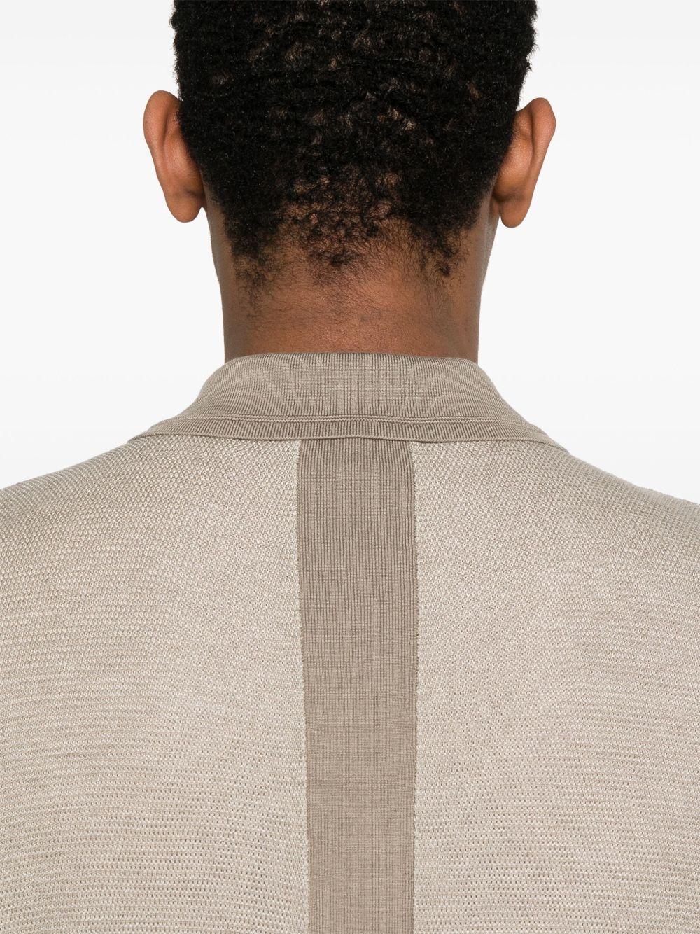 Polo biege in maglia