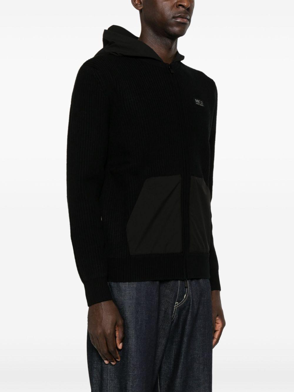 Cardigan wiberg nera WIB0002 00095G MC2 SAINT BARTH 