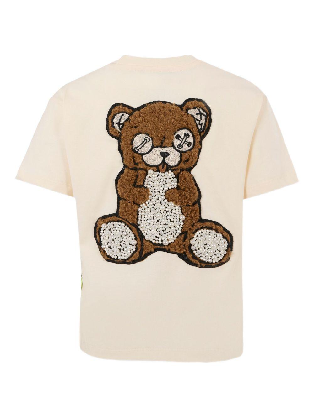 T-shirt Teddy Bear con Logo F5BKJGTH133 013 BARROW KIDS 