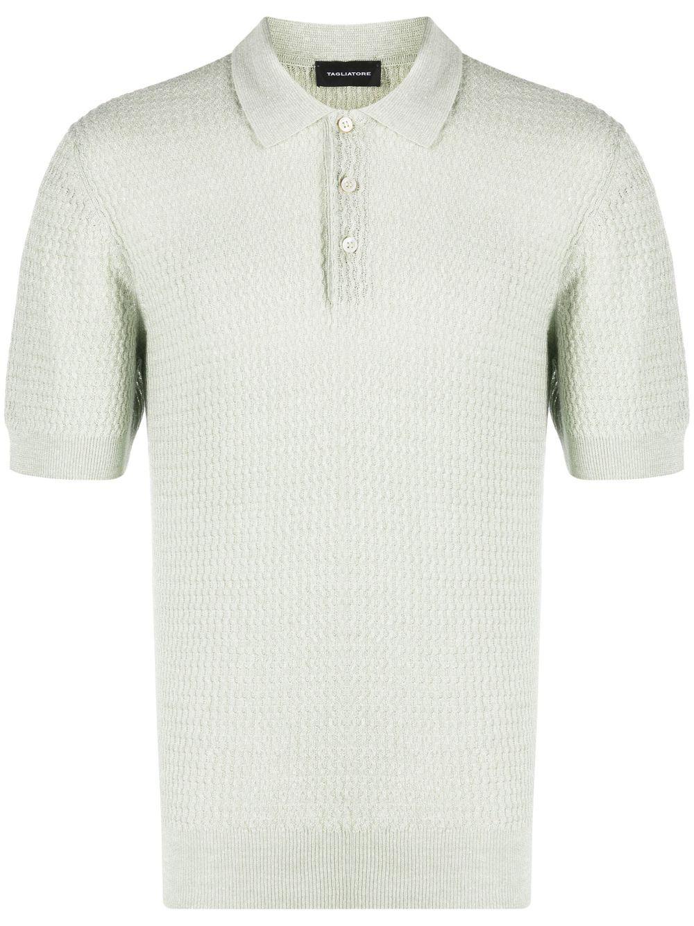 Polo in maglia con lavorazione testurizzata GRADYGSE230223E215 410 TAGLIATORE 