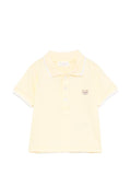 Polo in cotone con ricamo