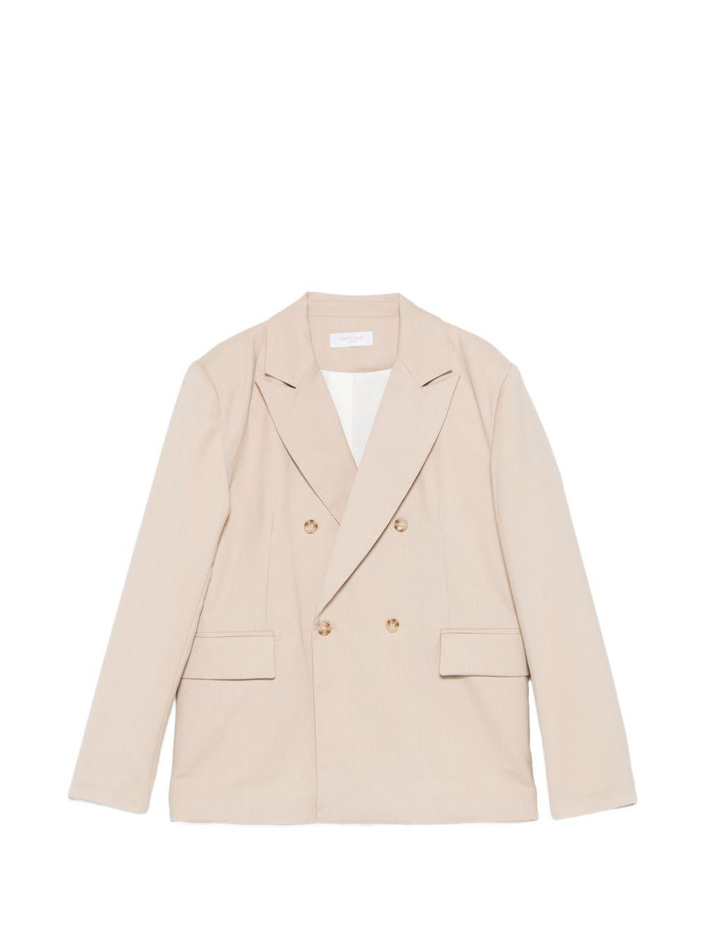 Blazer doppiopetto con revers a lancia CBP26119GC BEIGE ROBERTO CAVALLI  JUNIOR 
