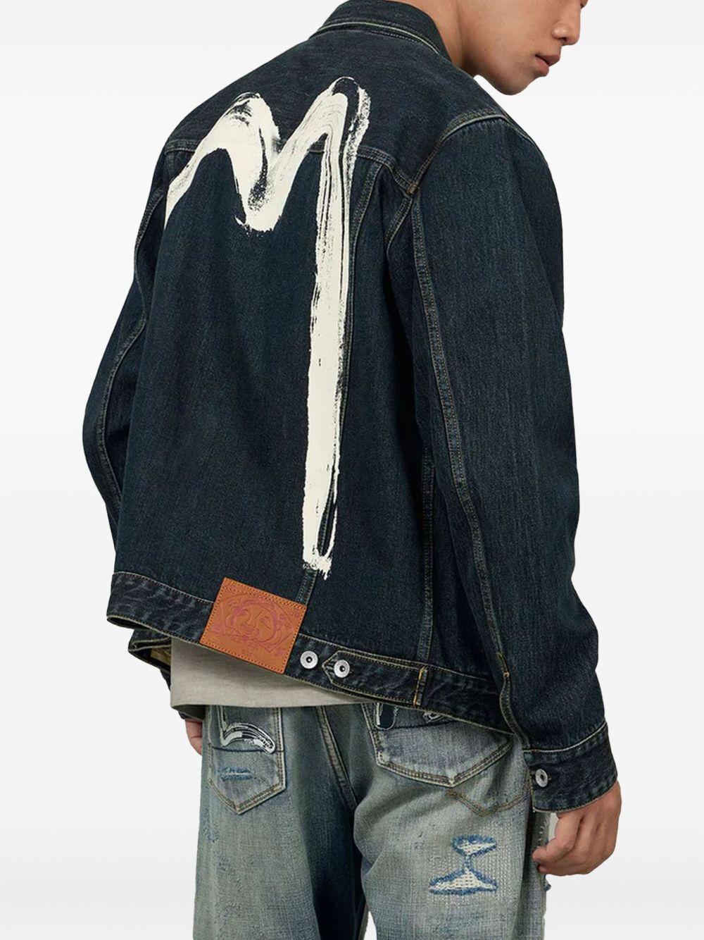 Giacca in Effetto Pennellato con Bottoni 2EAHTM5DJ1003 INDIGO EVISU 