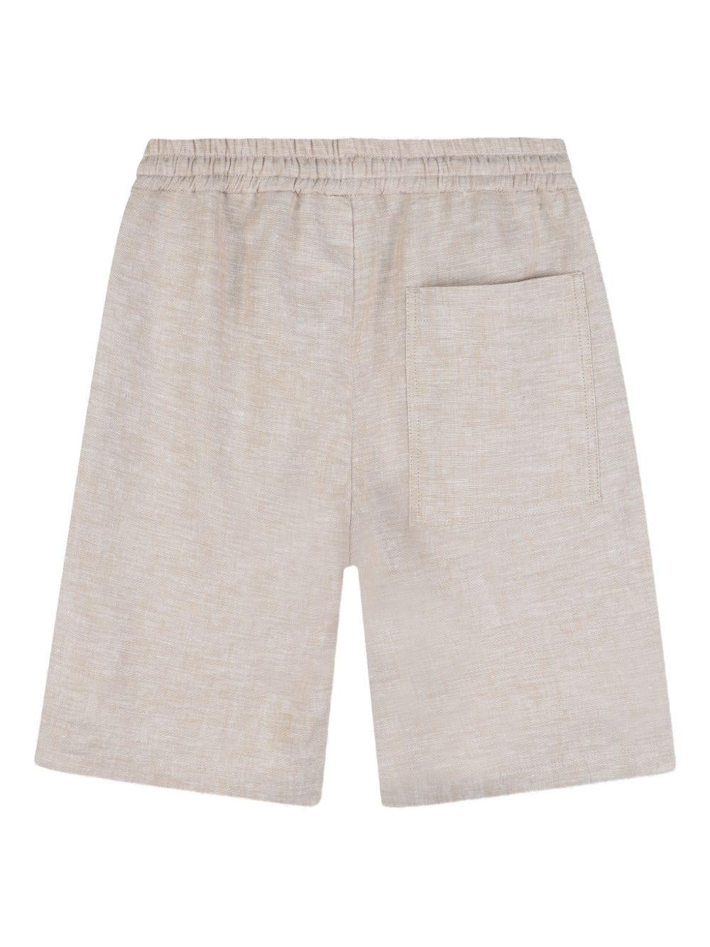 Bermuda in lino con coulisse J52875 130 BOSS KIDSWEAR 