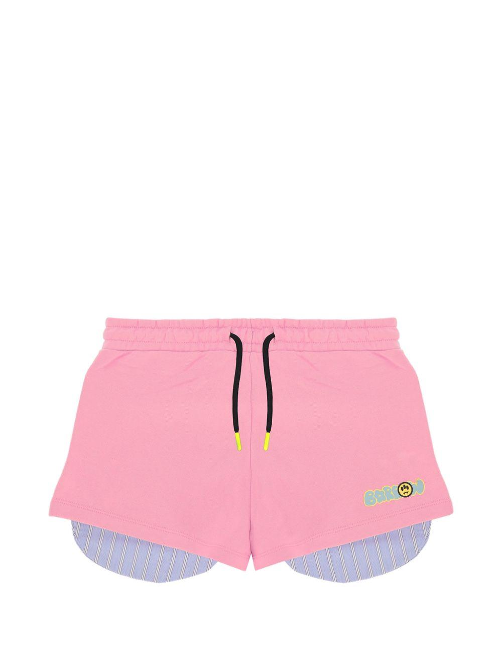 Shorts doppio strato con coulisse S6BKJGSH130 BW311 BARROW KIDS 