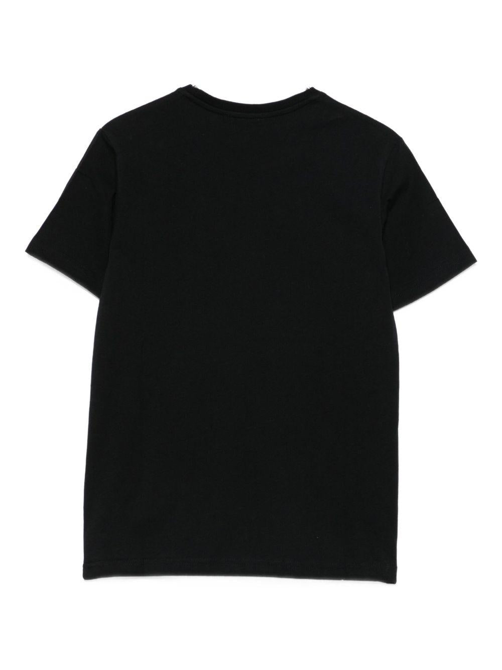 T-shirt nera con logo DQ2988D0015 DQ900 DSQUARED KIDS 