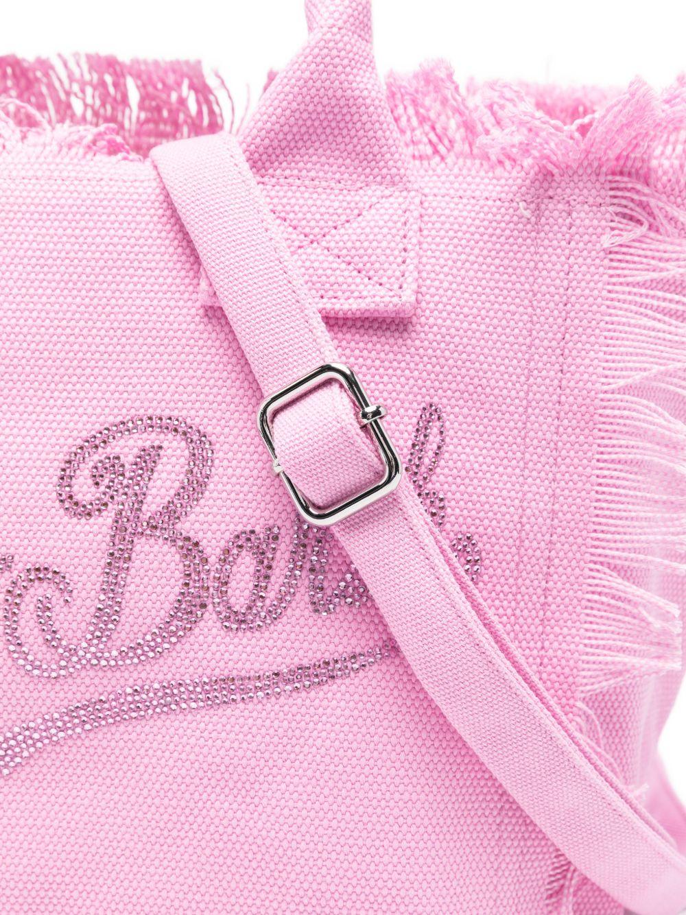 Borsa mare in cotone con frange COL0001# 00403L MC2 SAINT BARTH KIDS 