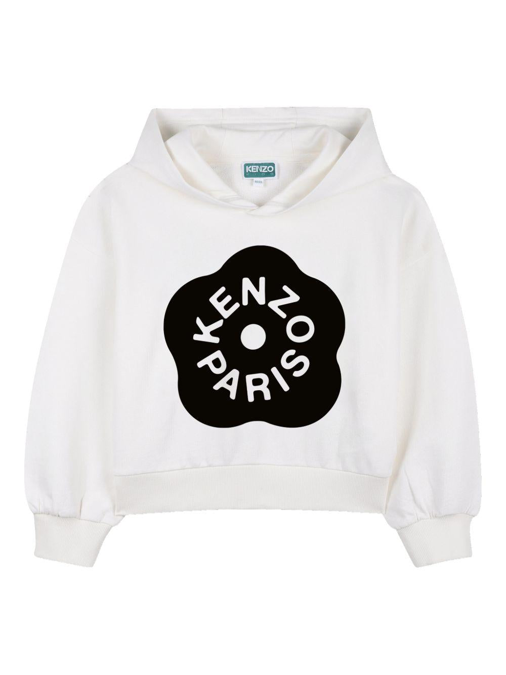 Felpa con cappuccio e logo K61805 117 KENZO KIDS 