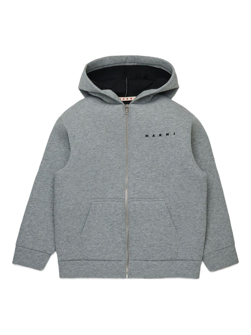 Felpa con cappuccio M01625M00VC 0M923 MARNI KIDS 