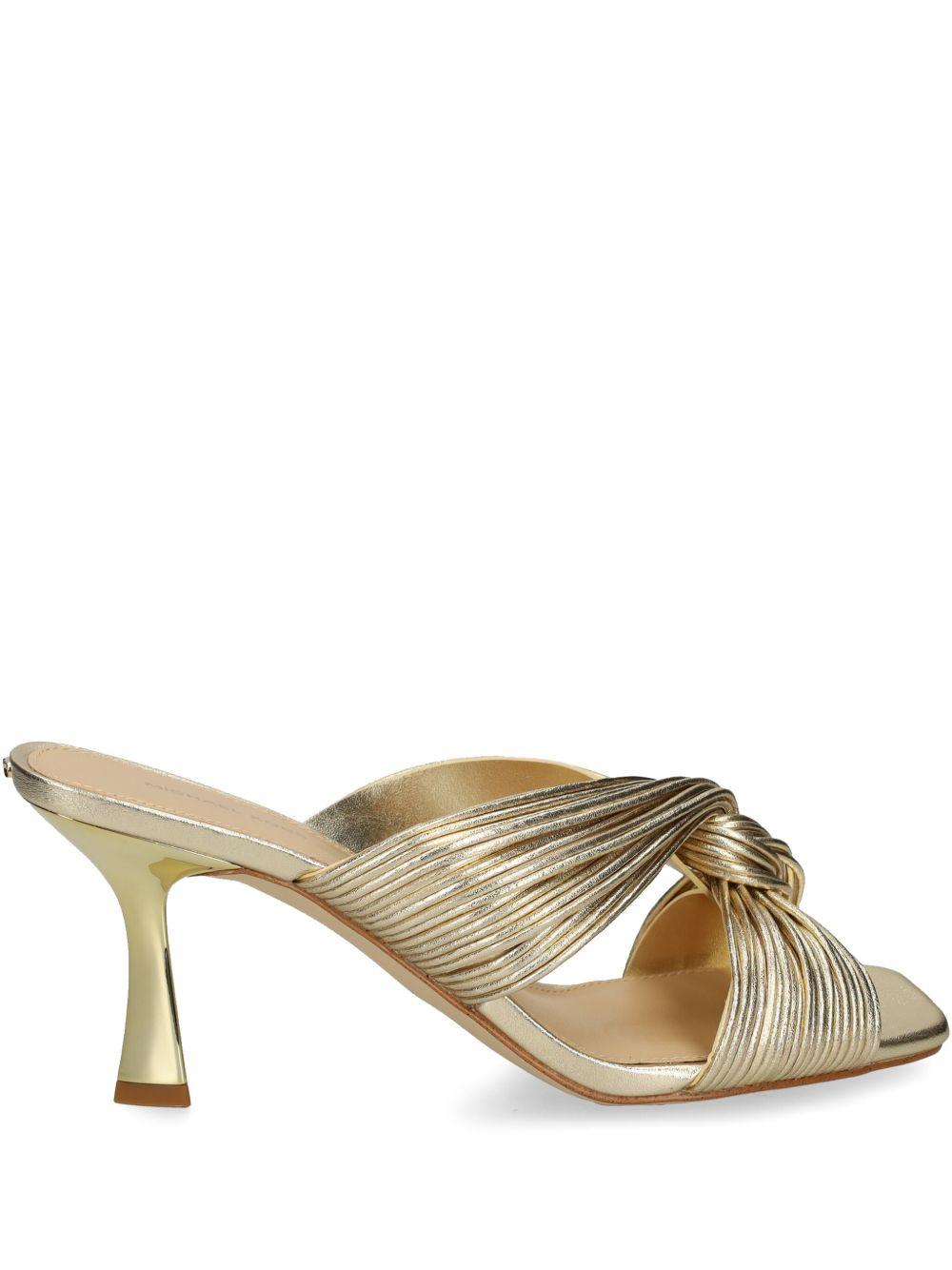 Sandalo sabot Alessia metallizzato oro