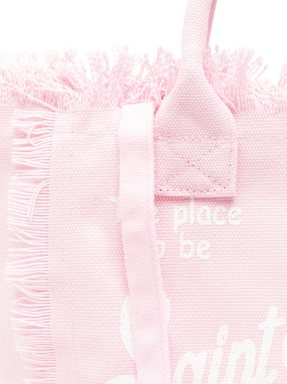 Borsa mare in cotone con frange COL0001 09197L MC2 SAINT BARTH 