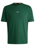 T-shirt verde mini logo petto