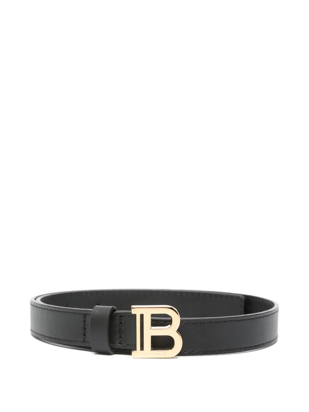 Cintura con fibbia logo dorata BY0C01Z1371 930OR BALMAIN KIDS 