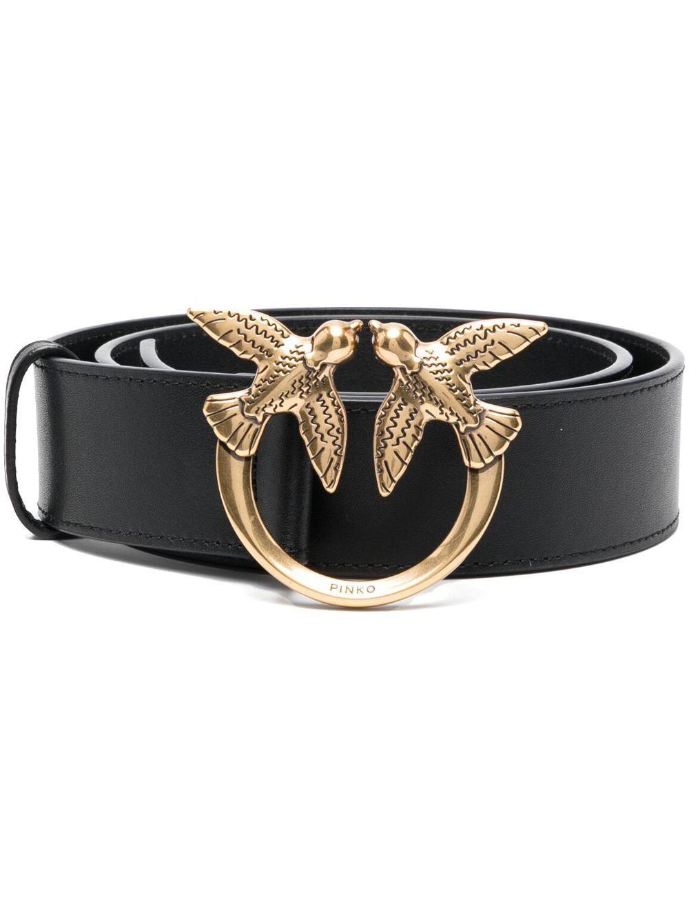 Cintura love berry nera e oro h4