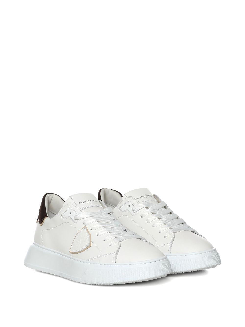 Sneakers in pelle con dettaglio triangolare BTLU VU01 PHILIPPE MODEL 