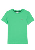 Fluorescent green T-shirt with embroidered logo