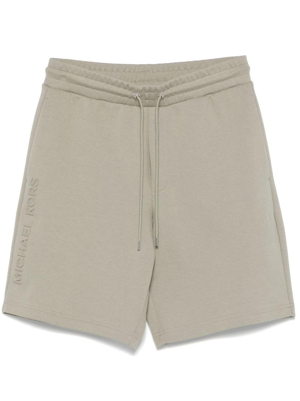 Bermuda beige logo laterale