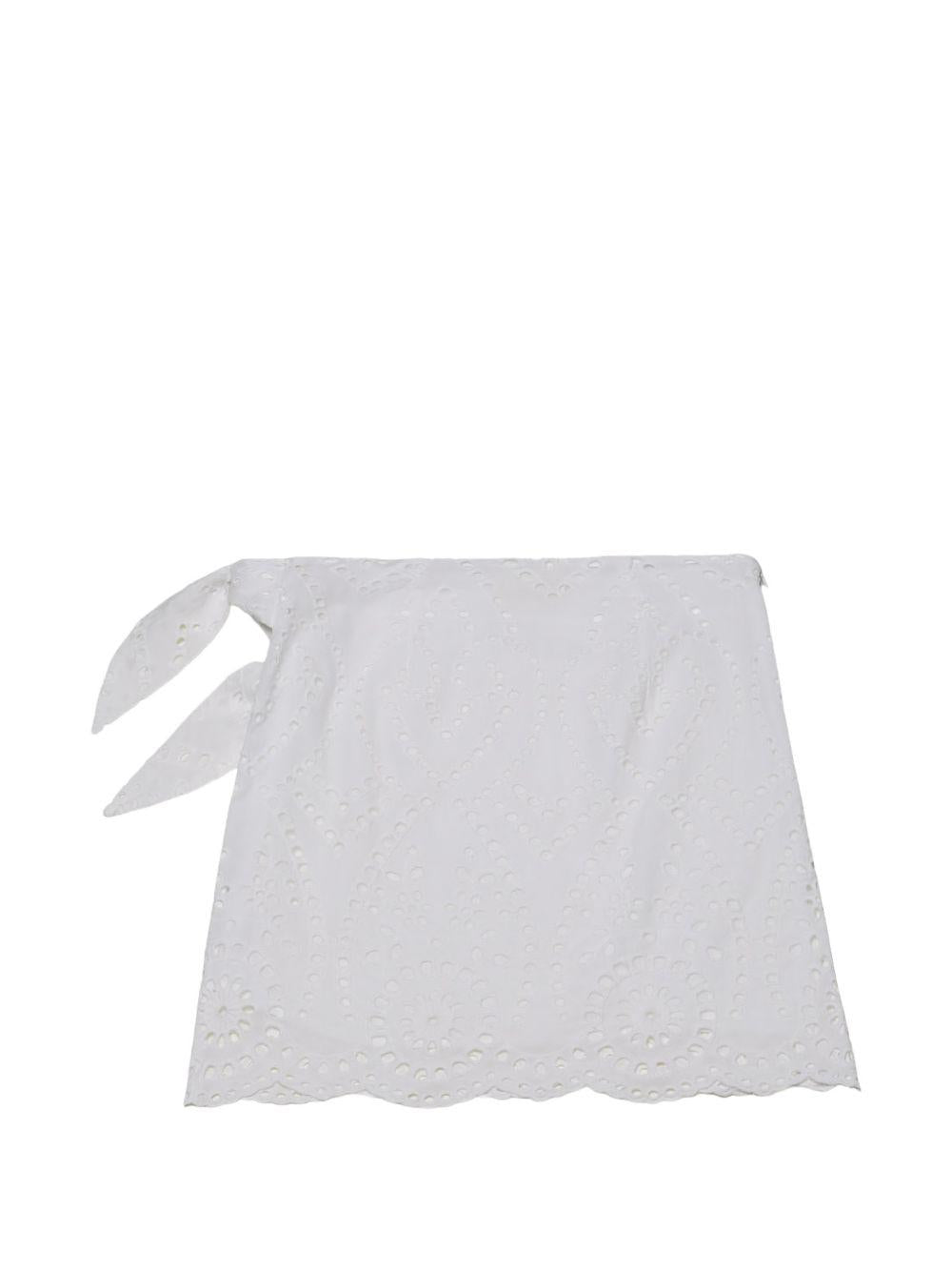 Minigonna in pizzo con laccetti NYR0001 01000L MC2 SAINT BARTH 