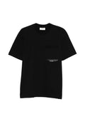 T-shirt in cotone girocollo con patch