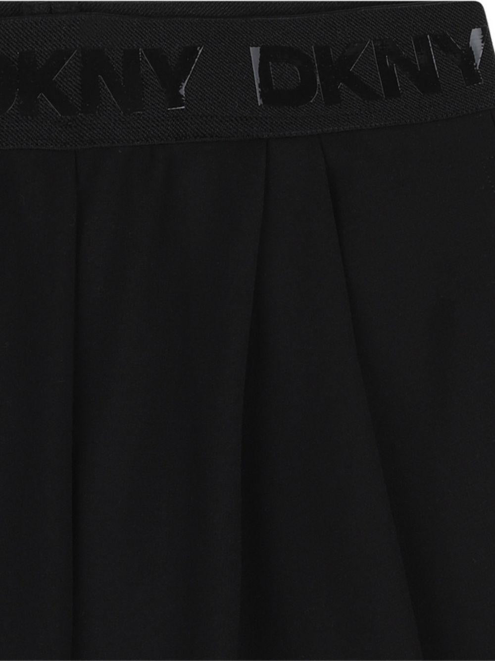 Shorts con fascia logo e pieghe D62574 09B DKNY KIDS 