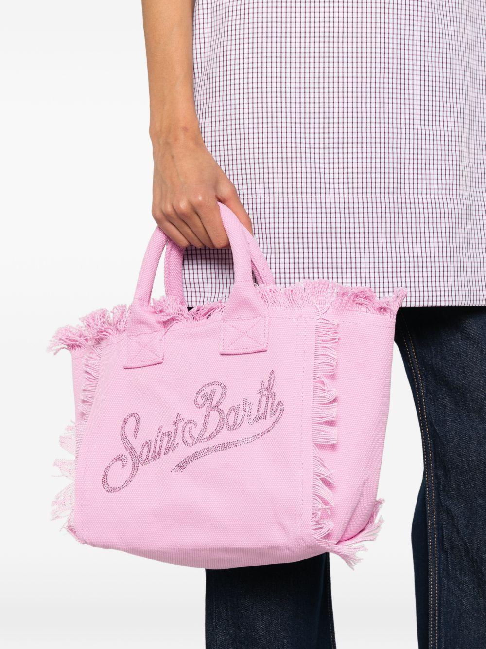 Borsa mare in cotone con frange COL0001# 00403L MC2 SAINT BARTH KIDS 