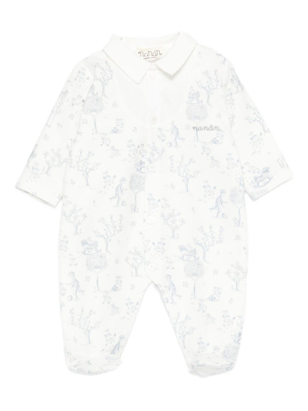 Set neonato azzurro con stampa I251130 AZZURRO NANAN KIDS 