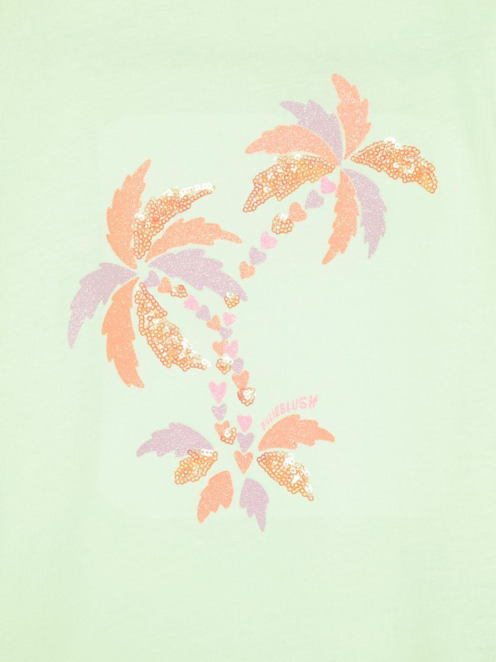 Abito in cotone con paillettes U21834 552 BILLIE BLUSH KIDS 