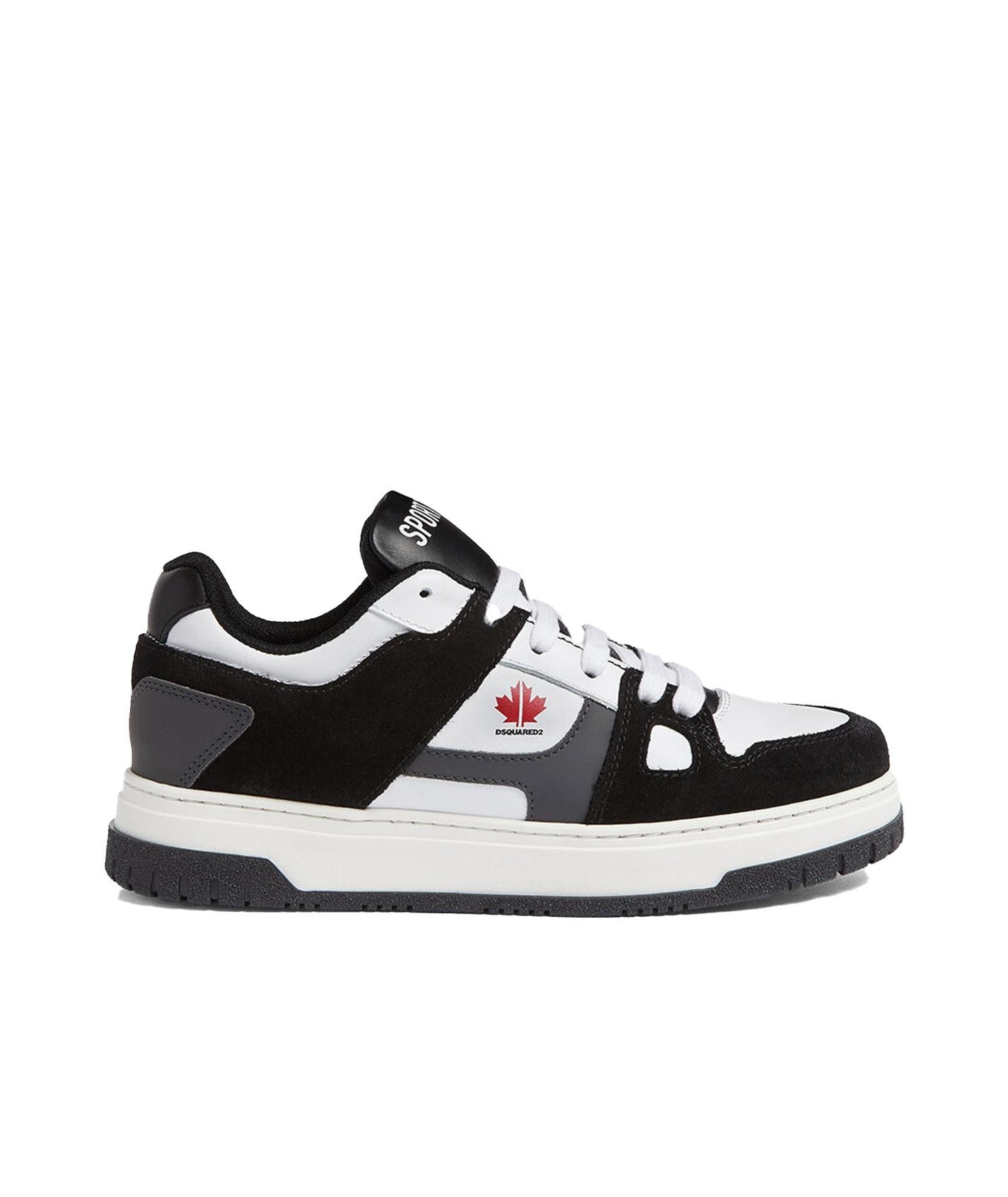 Sneakers a inserti bianche/nere 79203 3 DSQUARED KIDS 