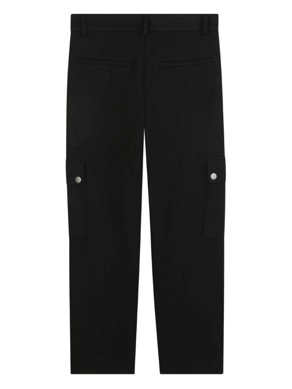 Pantaloni Cargo con Tasche Laterali e Logo Applicato H30927 09B GIVENCHY KIDS 