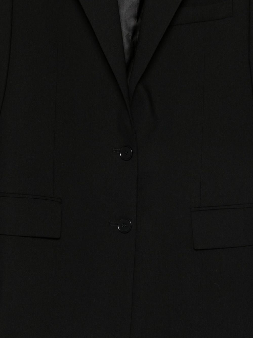 Giacca nera con decorazione e revers classici 3941MDG09257605 99 MSGM 