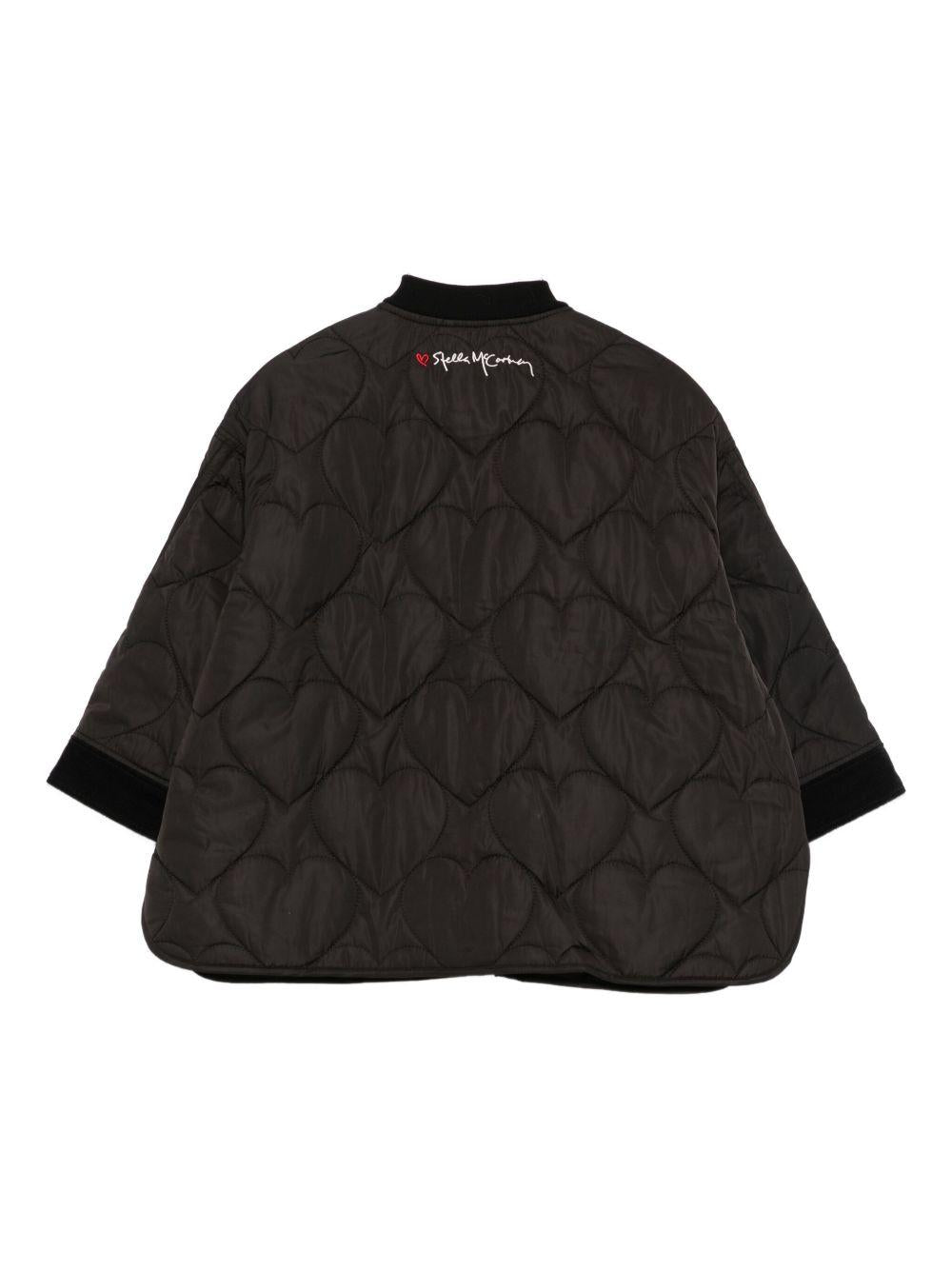 Giacca Trapuntata Nera con Tasche e Abbottonatura TX2B97Z0537 930 STELLA MCCARTNEY KIDS 