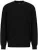 Maglione nero con lavorazione a coste